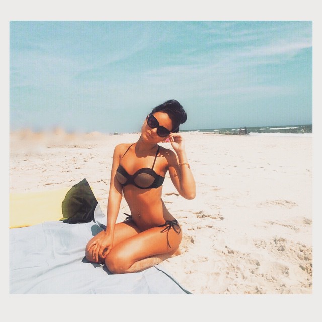 Lisa Ramos in a bikini