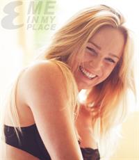 Caity Lotz in lingerie