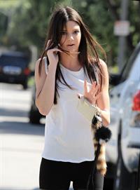 Kendall Jenner at the latest Nomad Two Worlds exhibit at the Guy Hepner gallery in Los Angeles on April 11, 2013