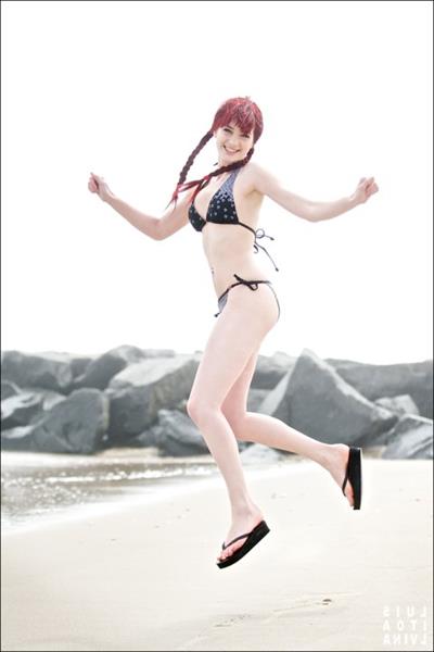 Susan Coffey in a bikini
