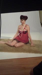 Susan Coffey in lingerie