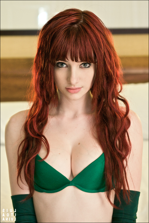 Susan Coffey in lingerie