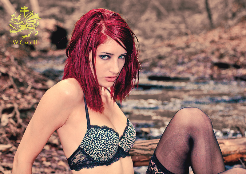 Susan Coffey in lingerie