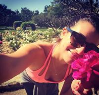 Lea Michele taking a selfie
