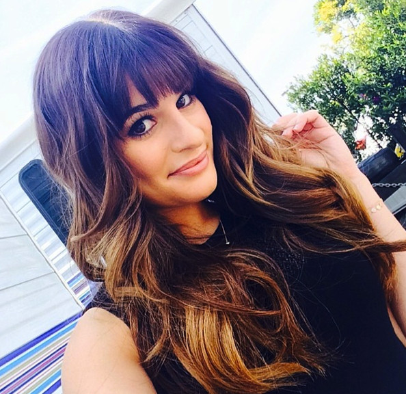 Lea Michele taking a selfie