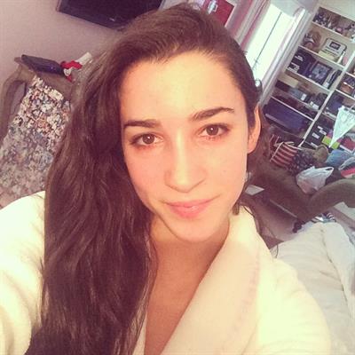 Aly Raisman taking a selfie