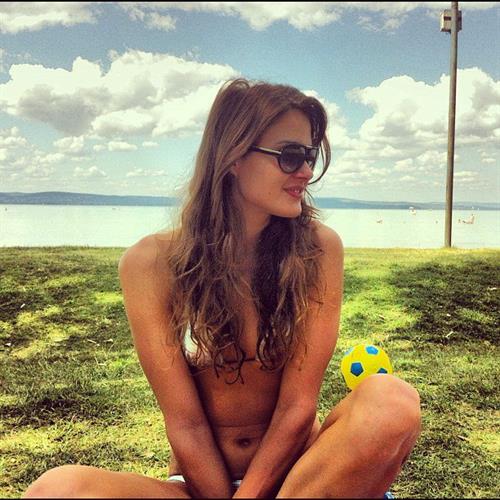 Zsuzsanna Jakabos in a bikini