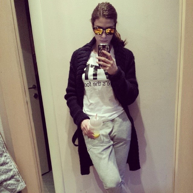 Ivana Španović taking a selfie