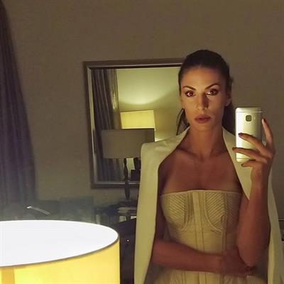 Ivana Španović taking a selfie