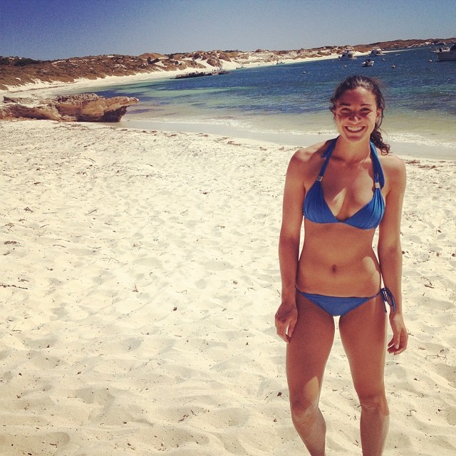 Michelle Jenneke in a bikini