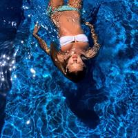 Bronte Blampied in a bikini