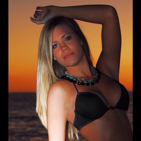 Kayla Garvey in a bikini in lingerie