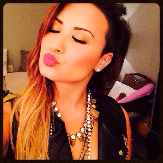 Demi Lovato taking a selfie