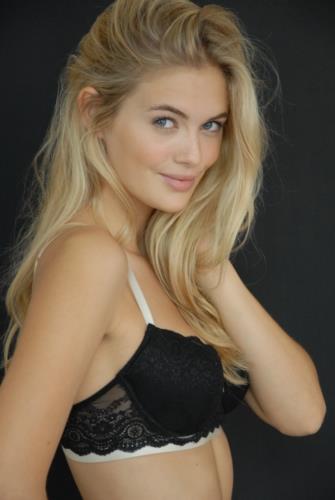 Megan Williams in lingerie