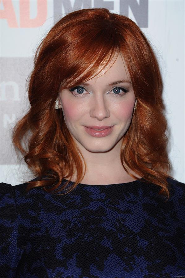 Christina Hendricks Mad Men photocall at Forum des Images in Paris on February 9 