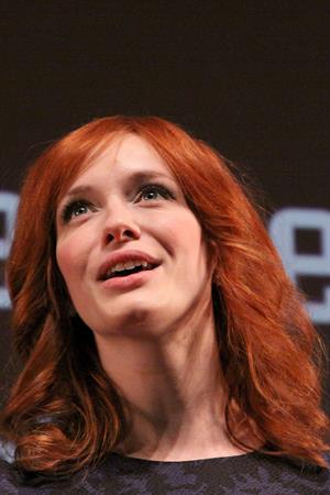 Christina Hendricks Mad Men photocall at Forum des Images in Paris on February 9 
