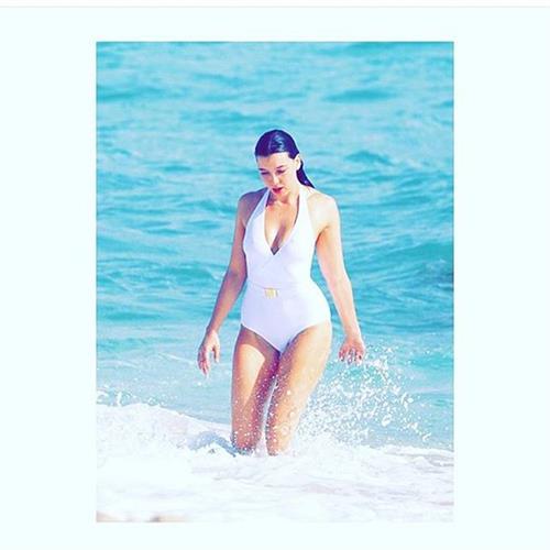 Daisy Lowe in a bikini