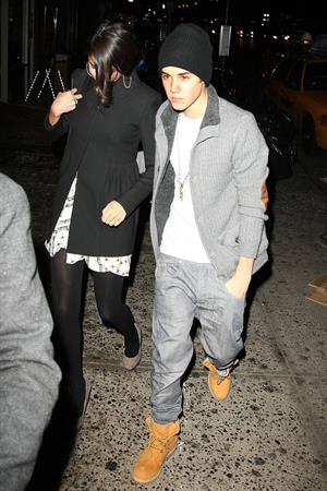 Selena Gomez leaving a restaurant in New York City on December 2, 2012