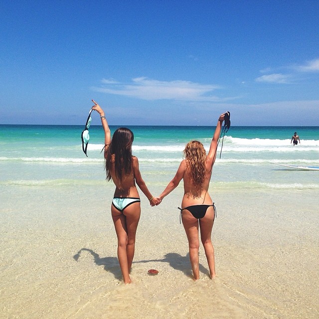 Betsy Alvarez in a bikini