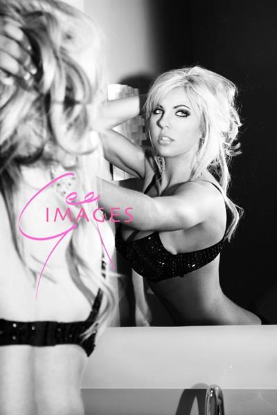 Mallory Clark in lingerie