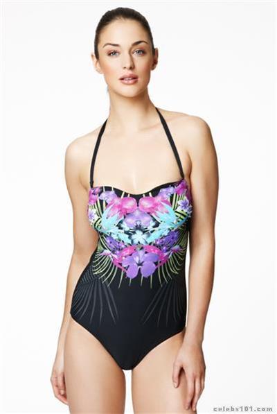 Violet Budd in a bikini