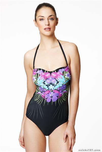 Violet Budd in a bikini