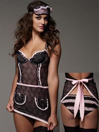 Violet Budd in lingerie