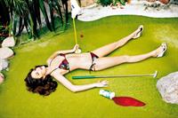 Violet Budd in a bikini