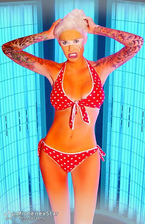 Sabina Kelley in a bikini