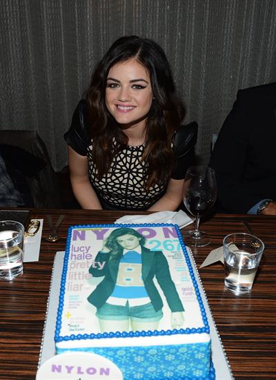 Lucy Hale NYLON celebrates Dec/Jan Cover Star Lucy Hale in Los Angeles 12/7/12 