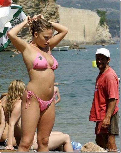 Anonymous in a bikini