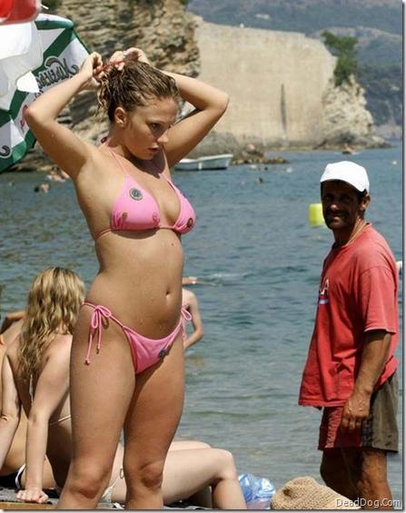 Anonymous in a bikini