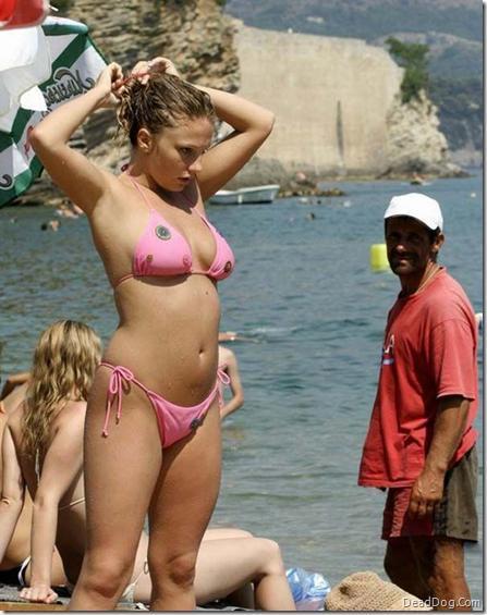 Anonymous in a bikini