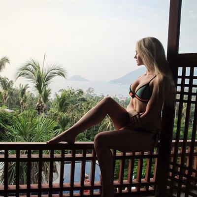 Anna Nyström in a bikini