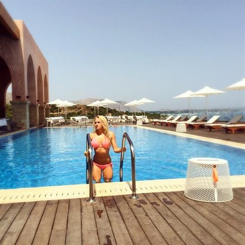 Anna Nyström in a bikini