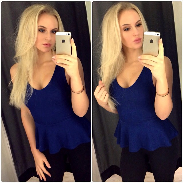 Anna Nyström taking a selfie