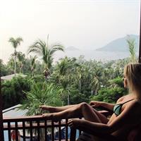 Anna Nyström in a bikini