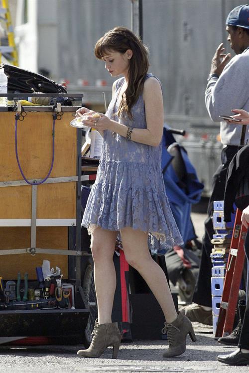 Alexis Bledel on the set of 'Remember Sunday' in New Orleans January 25, 2013