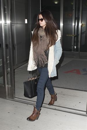Selena Gomez At JFK airport in New York 18th January 2013 