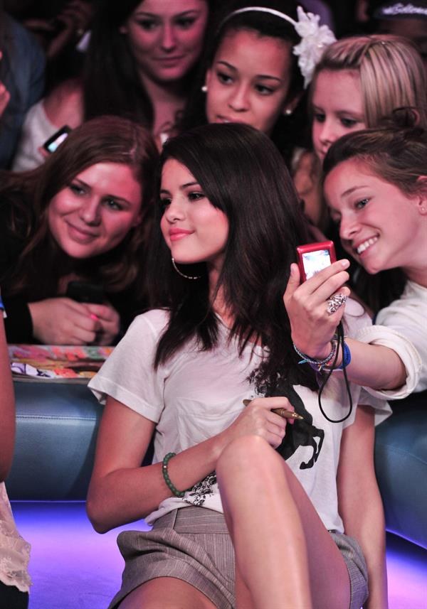 Selena Gomez visits New Music Live, August 24, 2011 