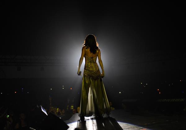 Selena Gomez performing at the Gexa Energy Pavillion in Dallas August 31, 2011 