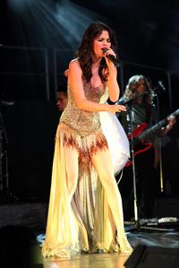 Selena Gomez performing at Bethel Woods Art Center in New York August 05, 2011 