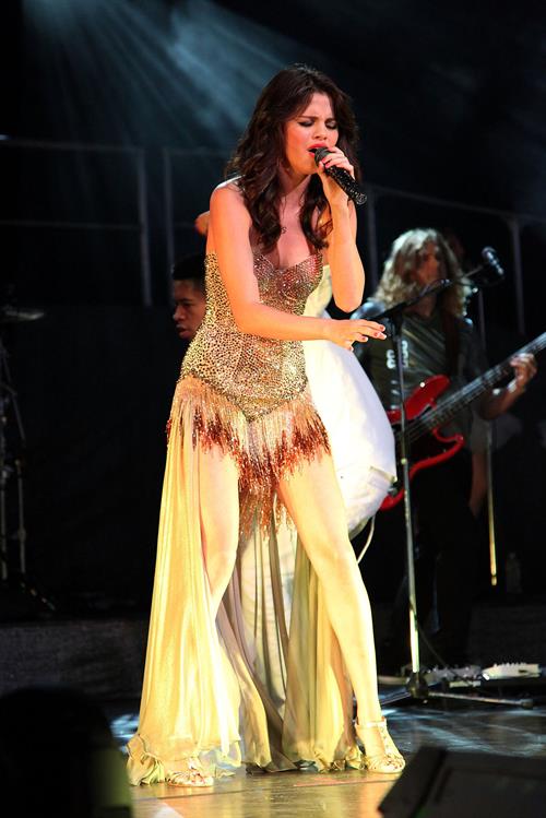 Selena Gomez performing at Bethel Woods Art Center in New York August 05, 2011 