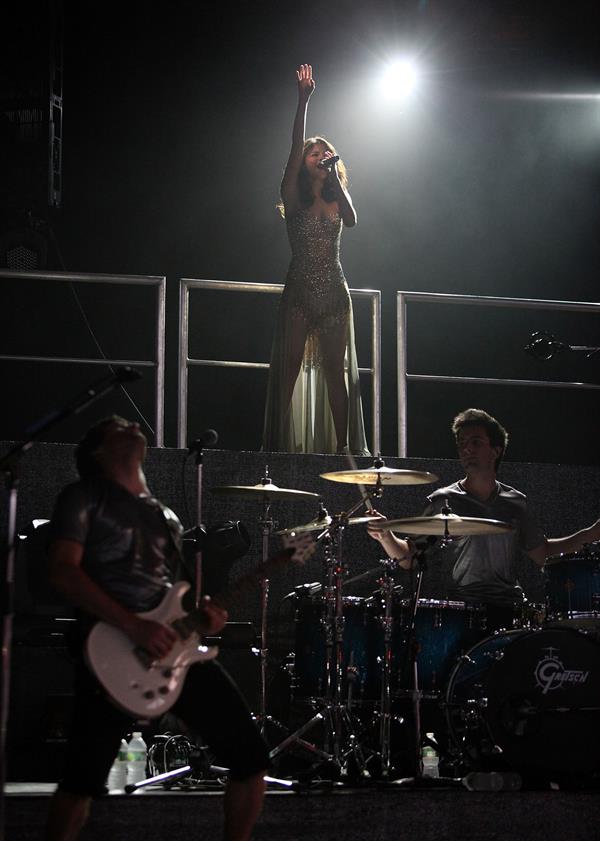 Selena Gomez performing at Bethel Woods Art Center in New York August 05, 2011 