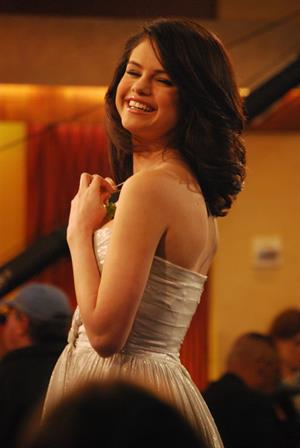Selena Gomez on the Good Morning America show in New York City, February 11, 2010
