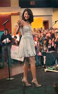 Selena Gomez on the Good Morning America show in New York City, February 11, 2010