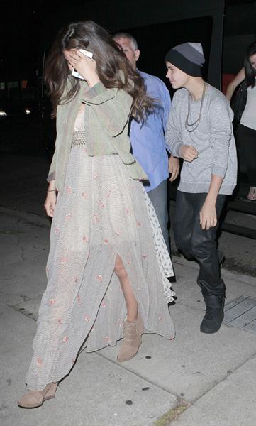 Selena Gomez arriving to a show in West Hollywood, California - August 25, 2012
