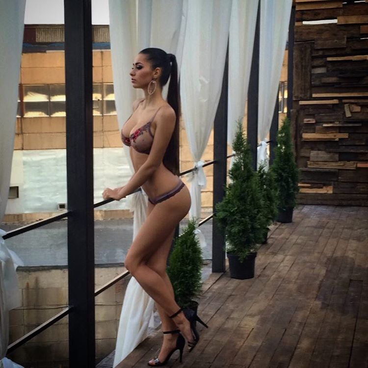 Helga Lovekaty in lingerie