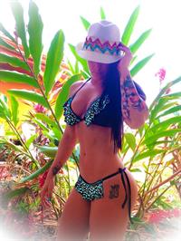 Marine Simoneau in a bikini