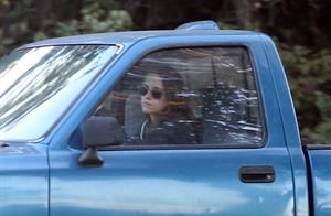 Kristen Stewart driving in Los Angeles - October 30, 2013  